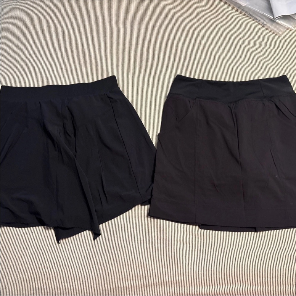 Black Active Skort Duo - Athletic Skirt Shorts Sz medium golf